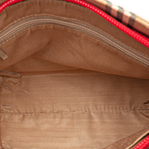 Pre-Loved Burberry Haymarket Check Canvas Handbag - Picture 4 of 11